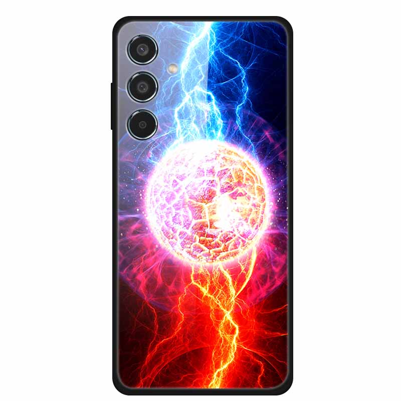 Tempered Glass Case For Samsung S25 Plus Case S 25 Plus Hard Back Cover For Samsung Galaxy A16 M55 A55 Phone Case Soft Bumper
