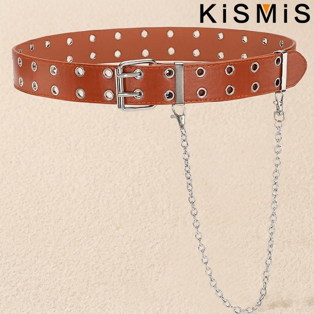 

Genuine Leather Punk Style Pin Buckle Jeans Decorative Belt Chain Belts for Women Fashion Accessories