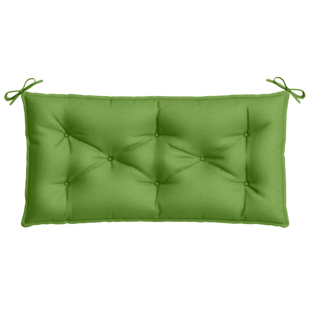 Garden Bench Cushion Green Melange 100 x 50 x 7 cm Fabric