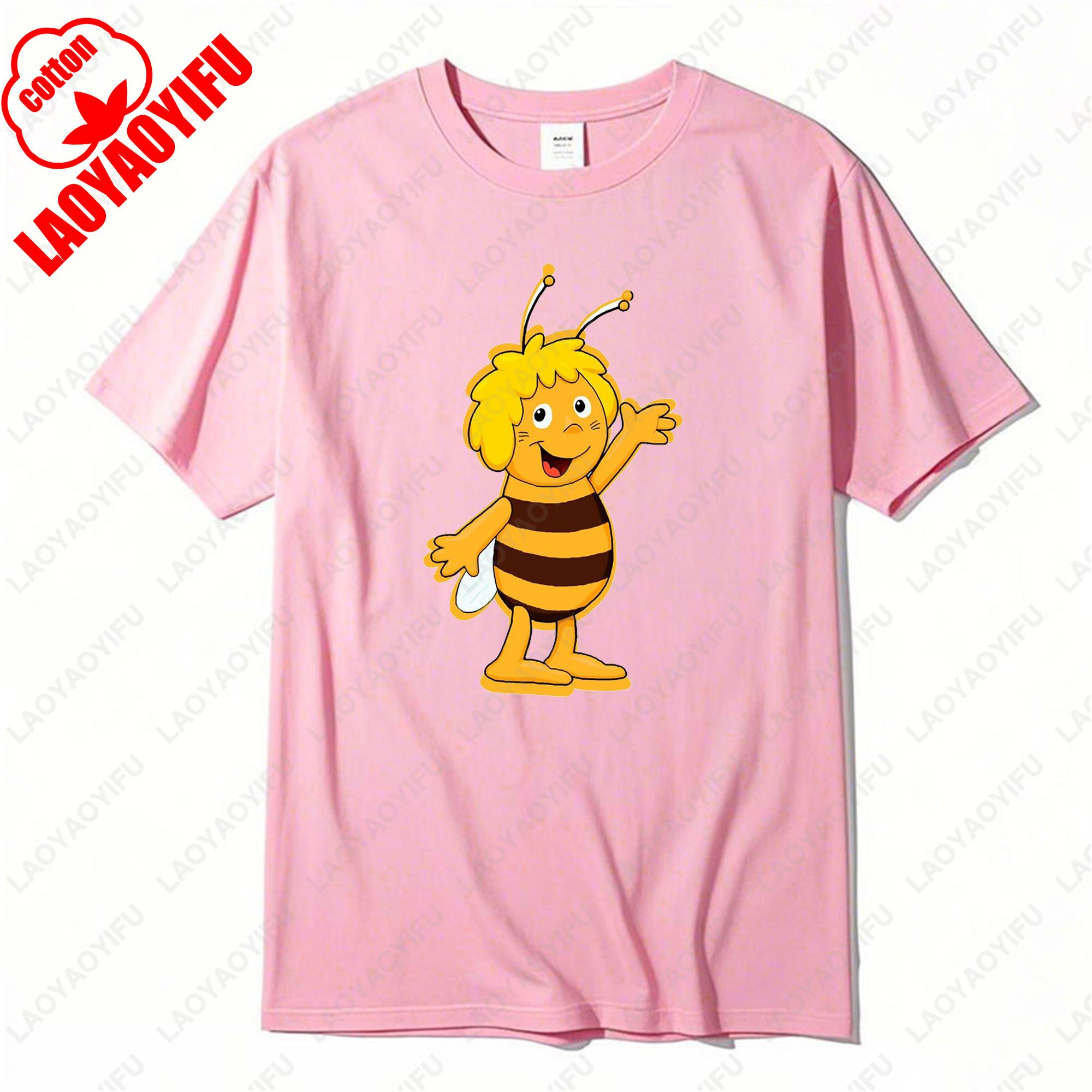 

Maya The Bee Movie Cute Tshirt Funny Summer Fashion Short Sleev Popular Commuter Unisex Tees Cotton Men Women Harajuku Tops Gift L