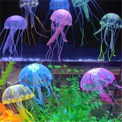 Weiche bunte Silikon fluoreszierende schwimmende Glowing-Effekt Aquarium Dekoration Aquarium