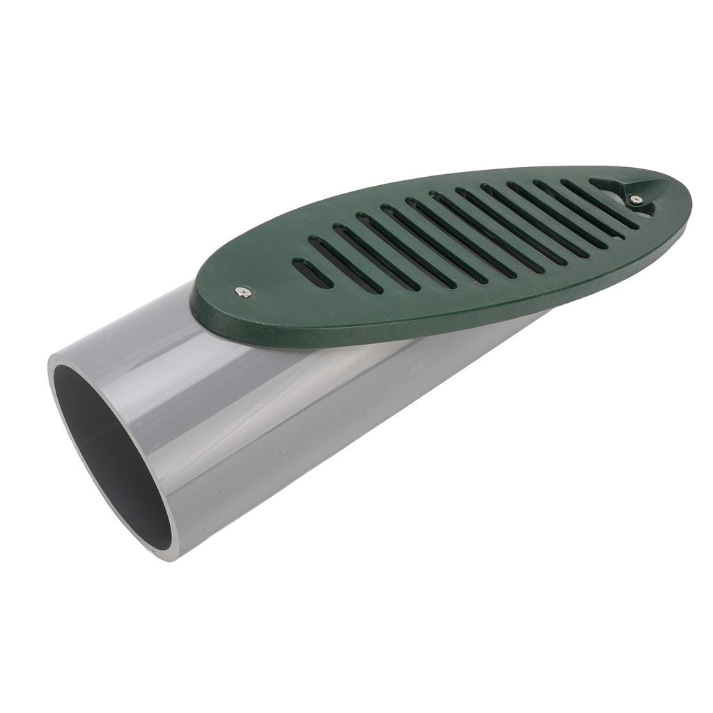 Yard Drain Emitter PVC Detachable Grate Angled Sloped Yard Drain for Drainage System Green