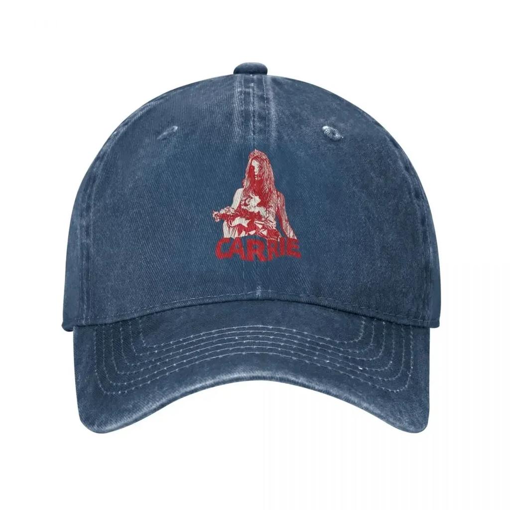 Carrie Horror Movie Red Unisex Style Baseball Caps Distressed Denim Caps Hat Casual Outdoor Running Golf Adjustable Snapback Hat