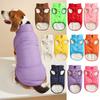 Button Winter Dog Vest With Integrated Keep Warm Fleece Back Zipper For Small Medium Dog