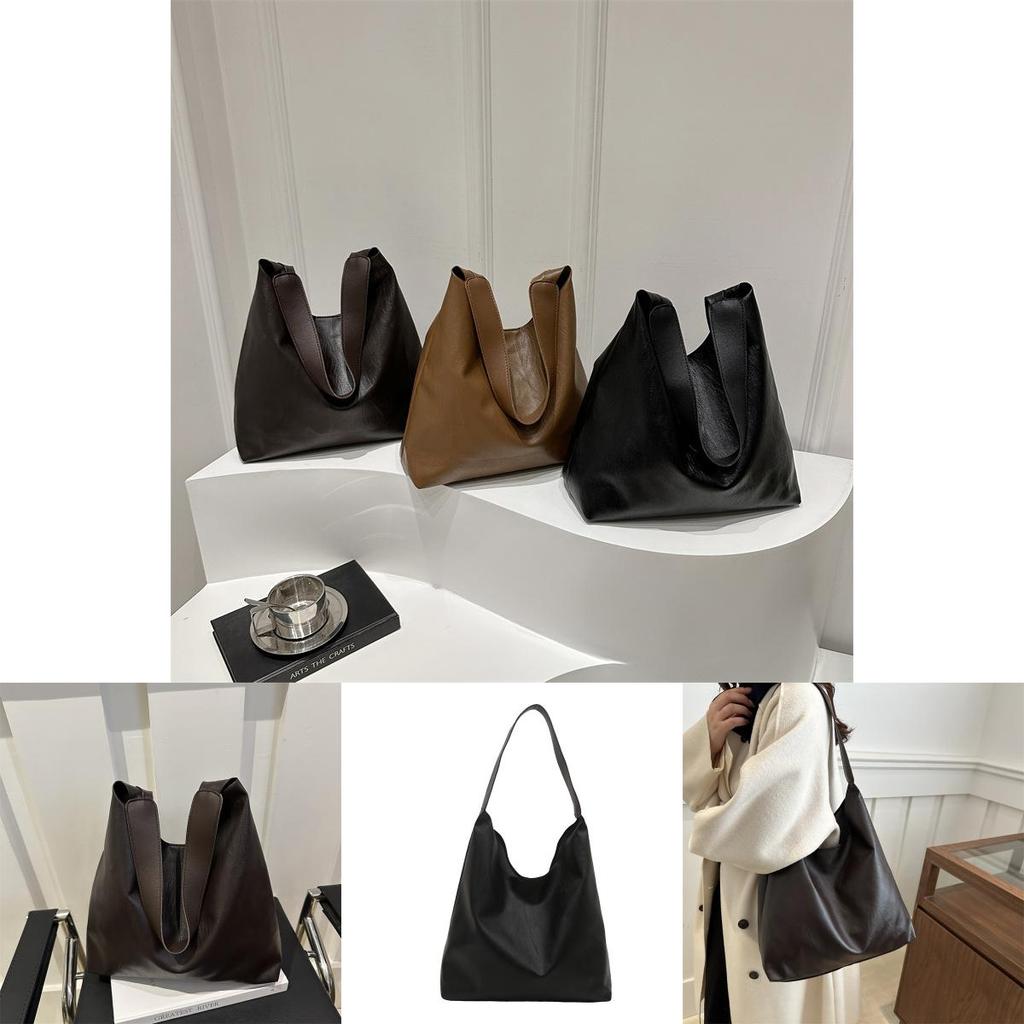 Chic Pu Material Oversized Tote Bag For Women Featuring Simple Urban Design And Magnetic Closure