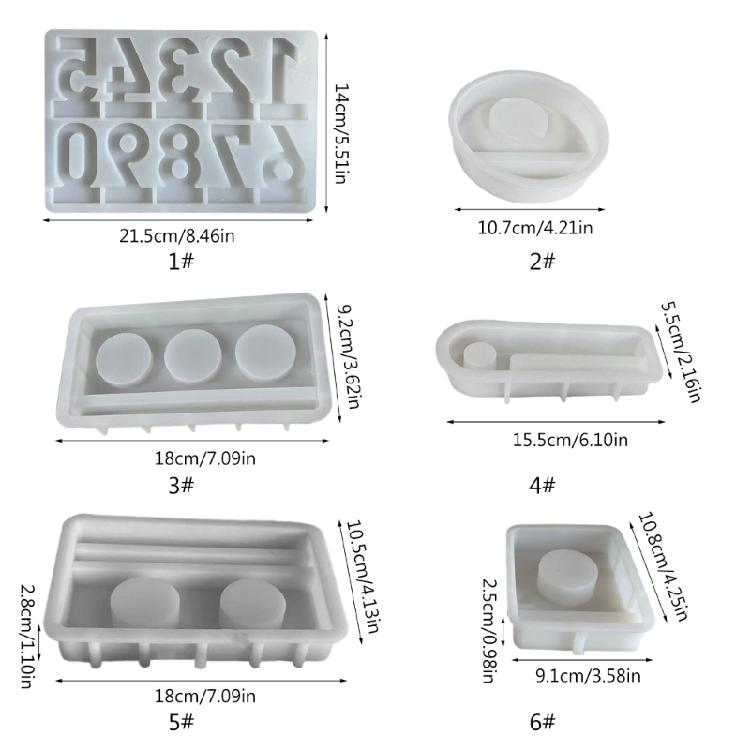 Silicone Ornamental Tray Mold Candle Stand Mold Candle Cup Molds for Candlestick