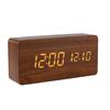 15*7*4 Cm Wooden LED Clock Wooden Design Alarm Clock Snooze Alarm Snooze Function USB Powered User-friendly Controls
