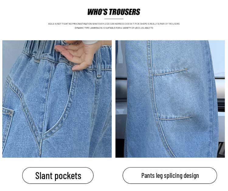 2026 Girls' Straight Leg Solid Color Jeans for Kids