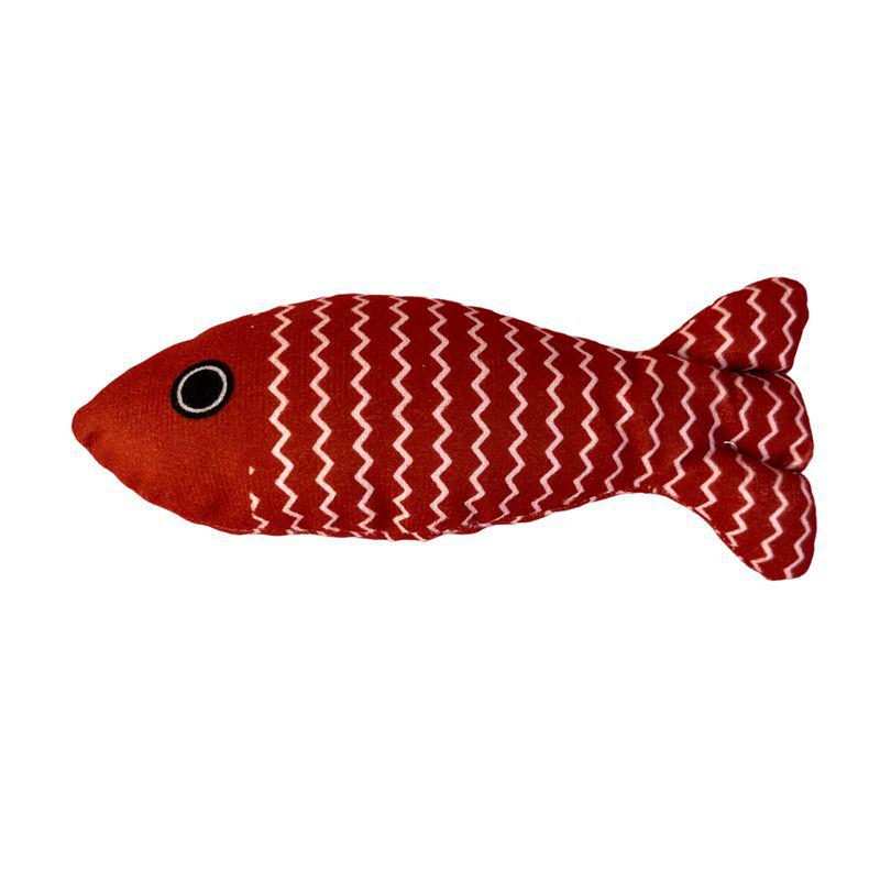 Plush Mint Fish Toy: Linen Simulation Fish for Cats' Enjoyment