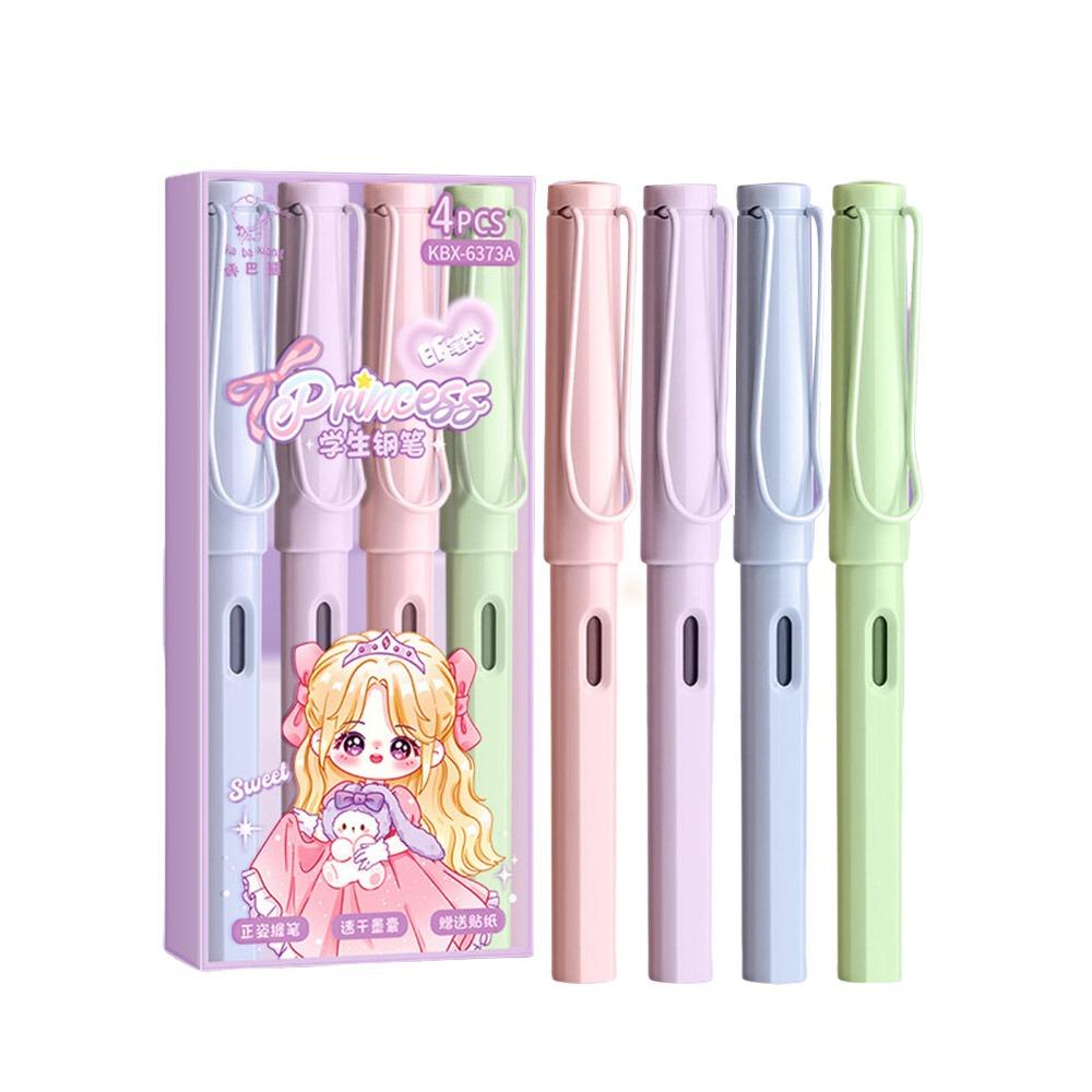 Cartoon Gel Pen with Refills Blue Ink Pen Durable Capybara Fountain Pen  for School Office