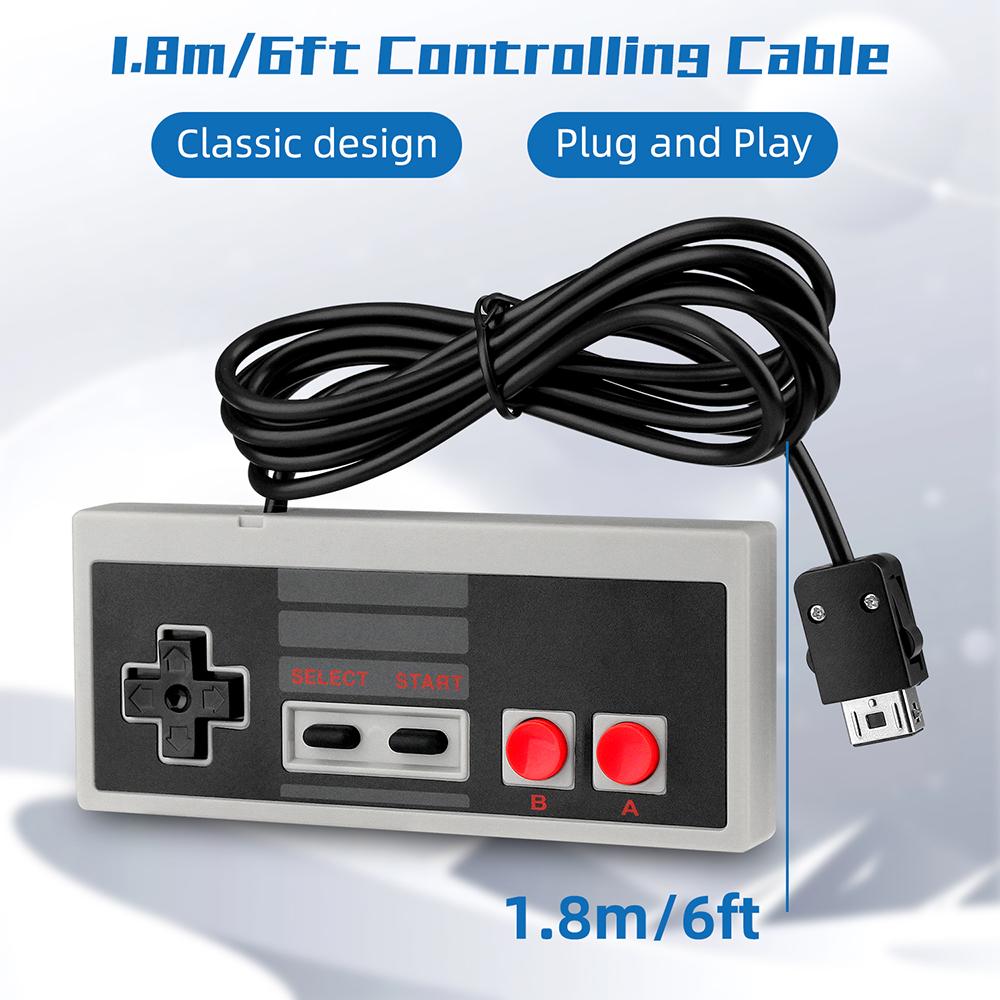 Feet Wired Game Controller Gaming Gamepad for Nintendo NES Mini Classic Edition Game Joypad