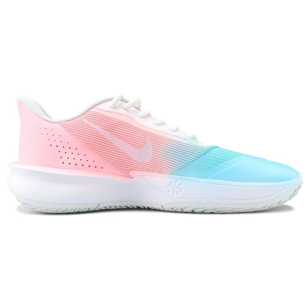 Nike Precision 7 Cushioning Abrasion Resistant Cushioning, Wear Resistant Low top Basketball Shoes Men's Pink Blue FN4322-100(Team1326-SBOX)