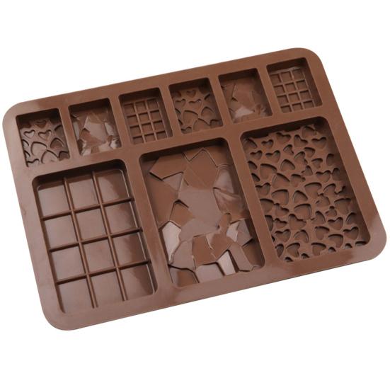 Chocolate Mold Food Grade Easy Release Silicone Candy Gummy Waffle Mold for Kitchen