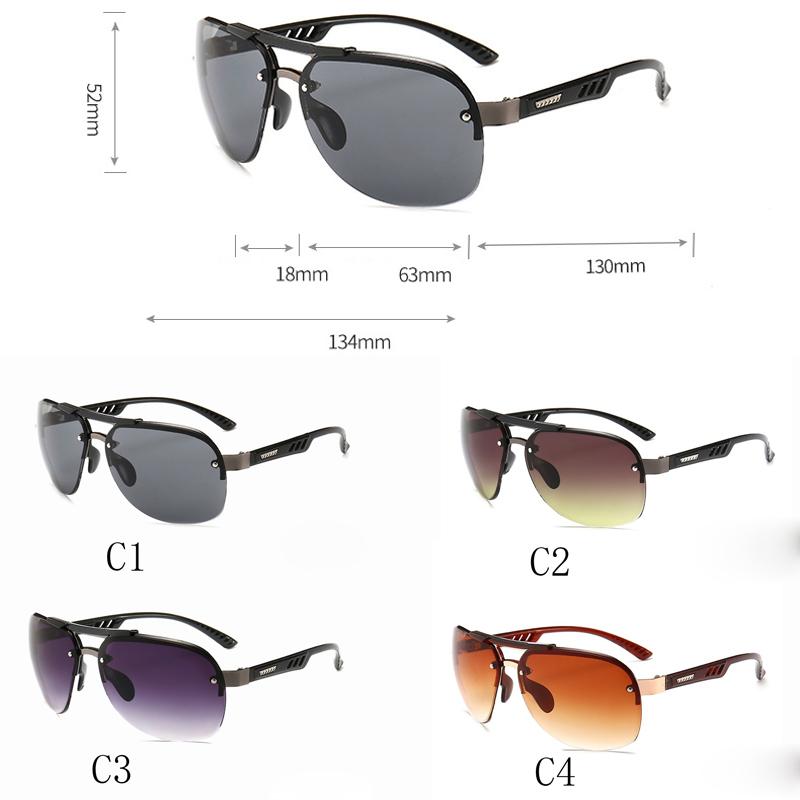 Men's Retro Sunglasses Large Frame Toad Mirror Glasses UV400