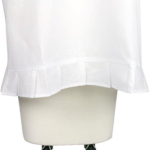 KYOETSU Women's White Apron with Sleeves for Western-Style Cooking (Size M)