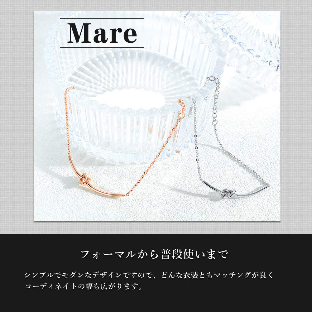 Mare Women's Chain Bracelet, Popular Jewelry, Hypoallergenic, Adjustable, Gift Box Included (Silver)