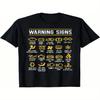 Sense of design-Men'S Humorous Auto Mechanic Warning Sign T-Shirt-
