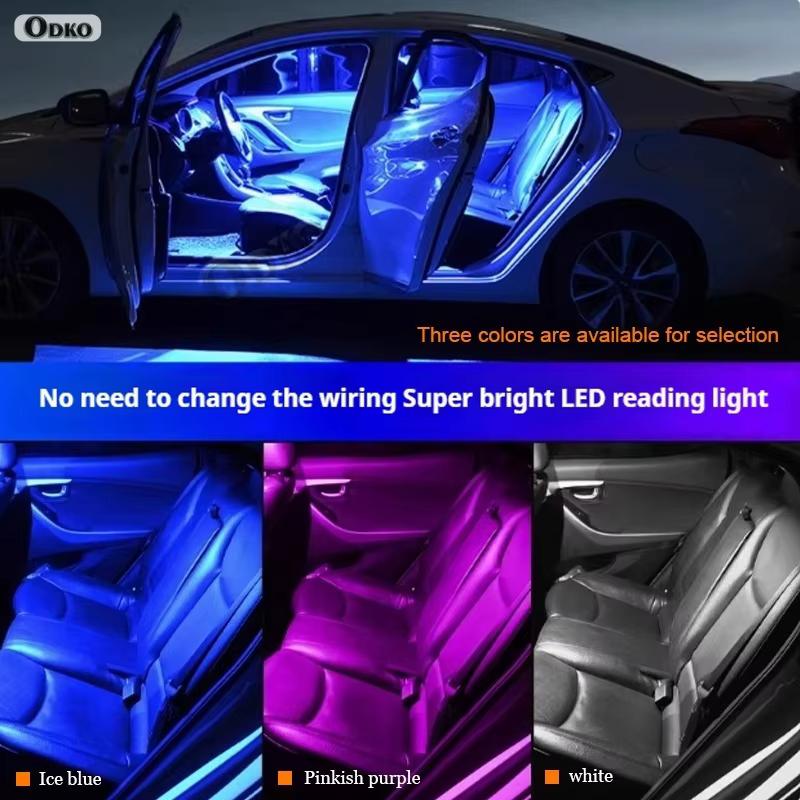 For Peugeot 5008 2009-2018 12Pcs LED Interior Reading Light Trunk Plate Bulb Kit Hatchback Saloon Signal Lamp Car Lights