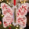 Weihnachtsbaum-Hänge-Dekoration Bargeld-Geschenk-Schmuckstück, Acryl-Schmetterling Geldhalter mit Eingebaut?in Ornament für durchsichtiges Fach, Weihnachtsbaum,