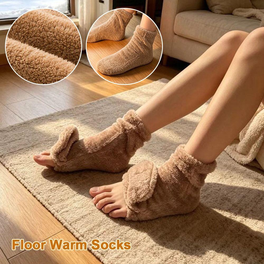 Anti Slip House Socks Thick Foot Warmer Comfort Floor Socks Home Indoor Use