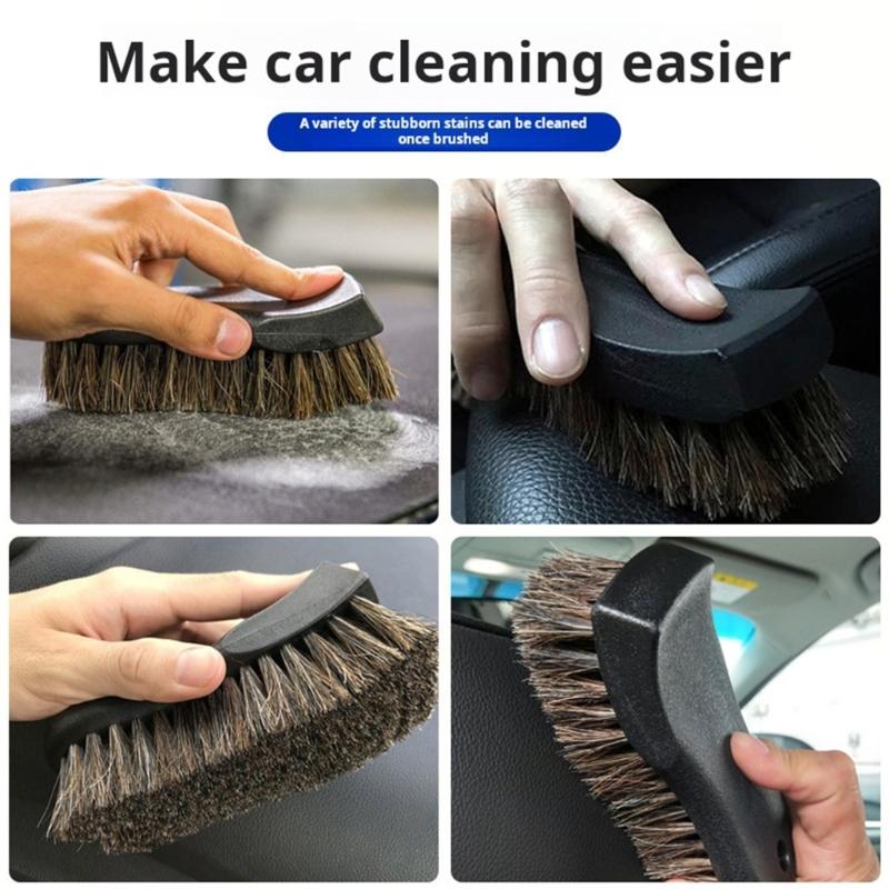 Automotive Detailing Brush With Soft Bristles Ideal For Seats Vents And Hard To Reach Areas Car Interior Cleaning Brush