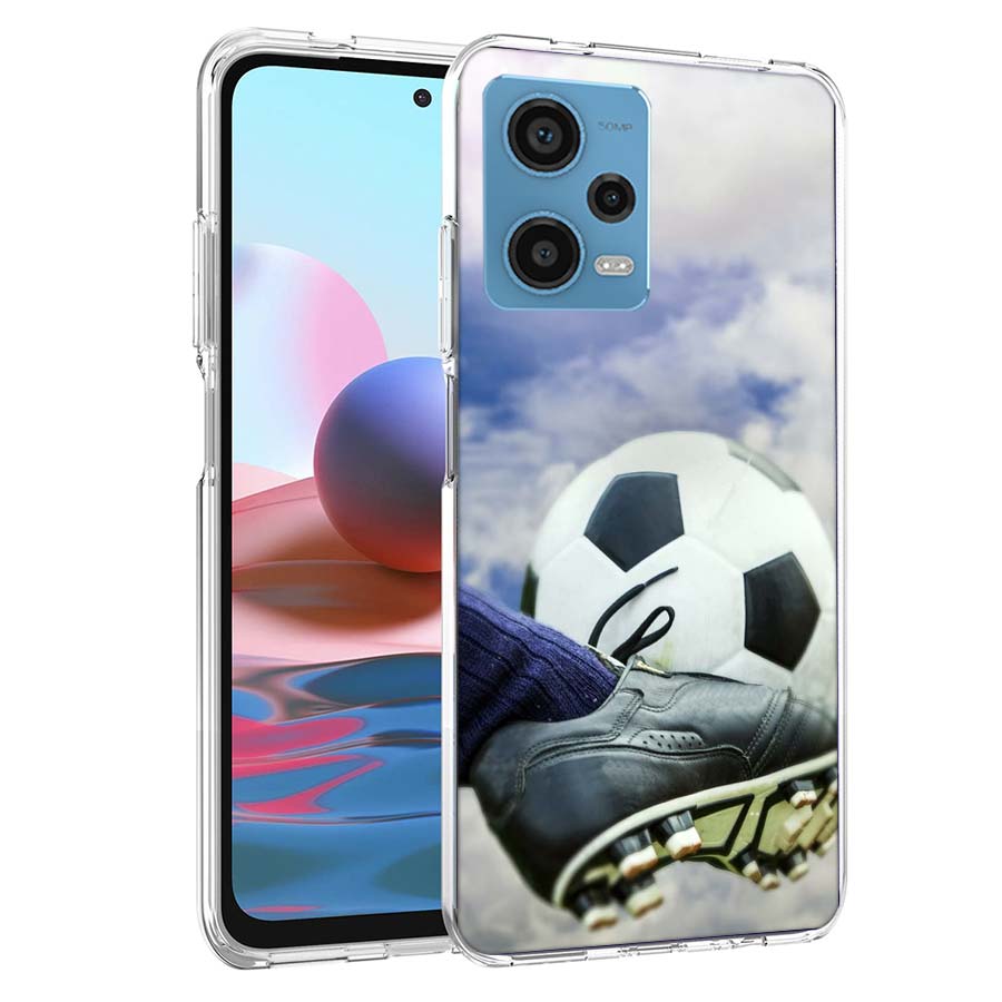 Football Field Phone Case For Redmi Note 13 12 14 15 Pro Plus 13R 11 11T 11E 11S 10 Pro 10S 9 9S Cover Cell Clear TPU Capa Cases