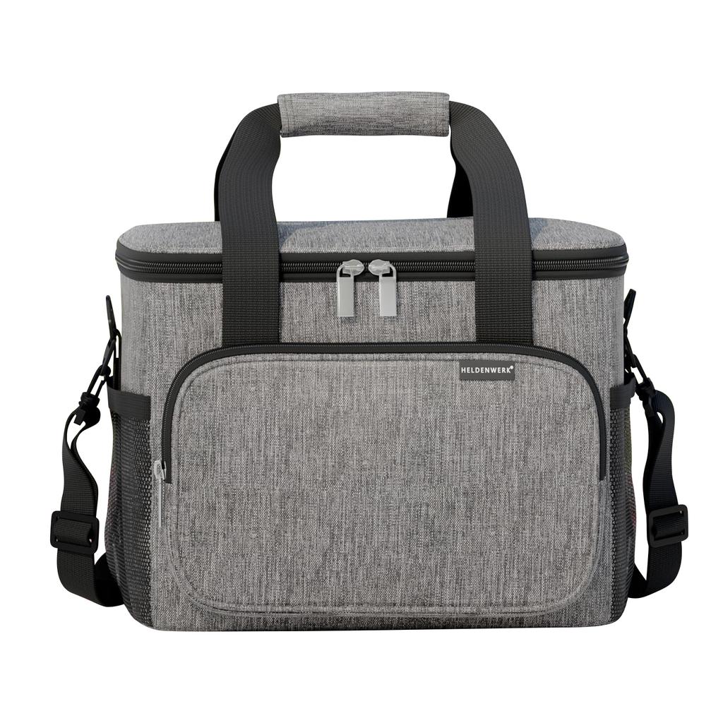 30L Oxford Insulated Cooler Bag For Camping Picnic, Adjustable Shoulder Strap & Built-In Bottle Opener, Leakproof Picnic Bag