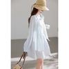 Light and Secure Series Lyocell Coarse Striped Lazy Style Long Sleeve Shirt