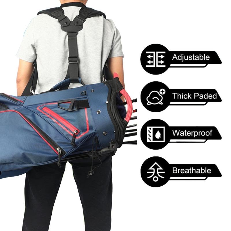 Universal Golf Bag Double Shoulder Straps Golf Carrying Bag Strap Durable