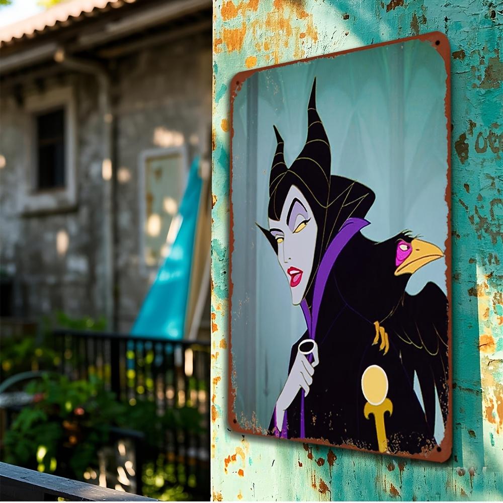 Maleficent & Aurora Themed Iron Wall Art - 8x12 Inch Vintage Metal Sign, Perfect for Home Decor, Bar, Garage, and Gifts, Officia