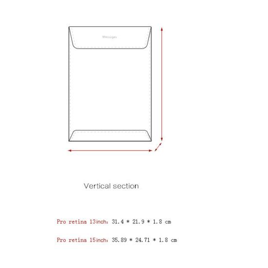 Laptop-Hülle aus Kunstleder für MacBook Air/Pro 13/15 Zoll