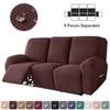 1 /3 Seater Water Repellent Polar Fleece Recliner Sofa Cover Elastic Relax Armchair Cover Stretch Lazy Boy Reclining Chair Cover