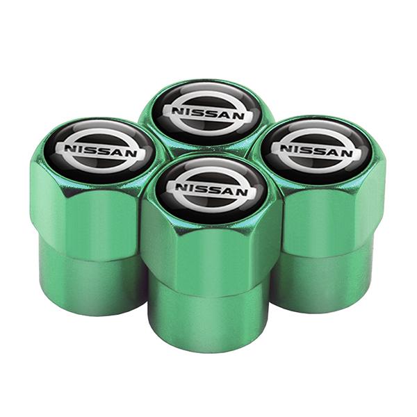 APU1 4PCS Metal Car Badges Wheel Tire Valve Caps Covers Car Accessories For Nissan Nismo X-Trail 1 2 T32 Almera Qashqai Skyline Note