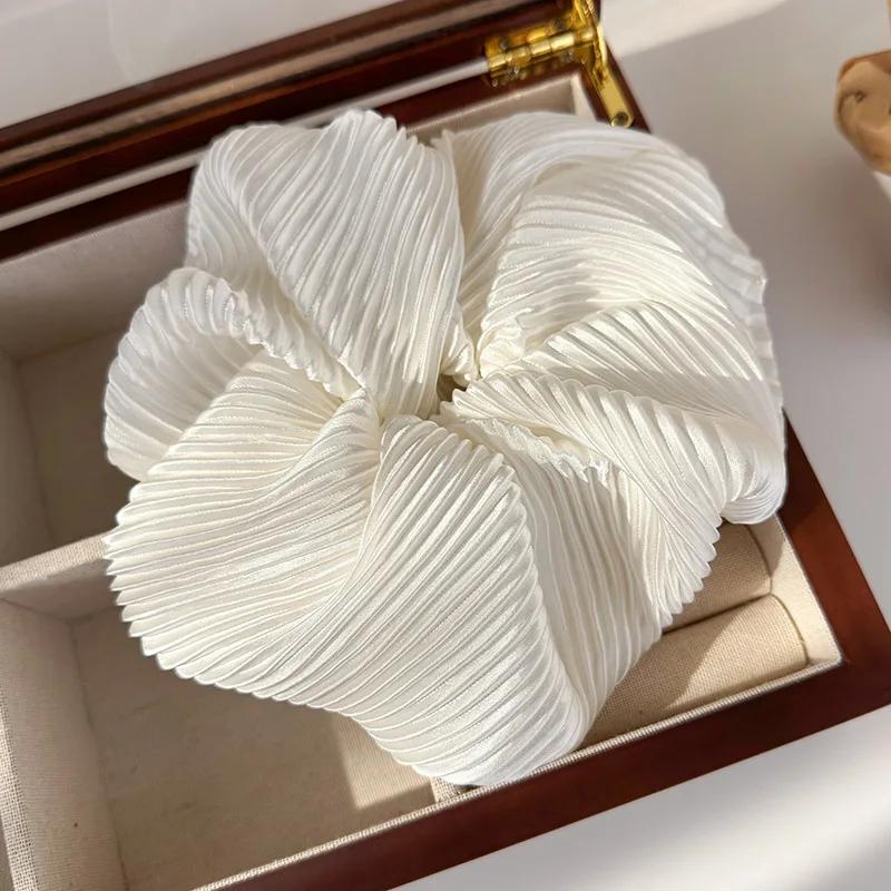 Большие резинки для волос в корейском стиле, однотонные эластичные резинки для волос, женские резинки для волос, держатели для хвостиков, резинки, аксессуары для волос