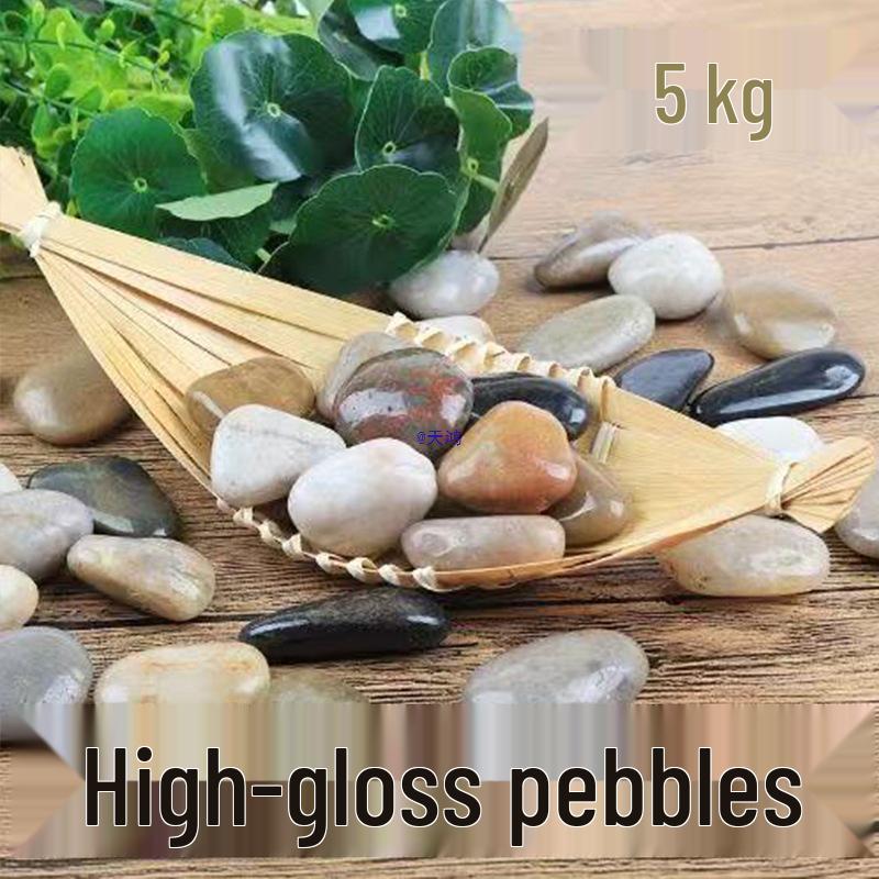 Courtyard Five-Color Pebble Paving: Natural Small Stones for Garden Landscaping