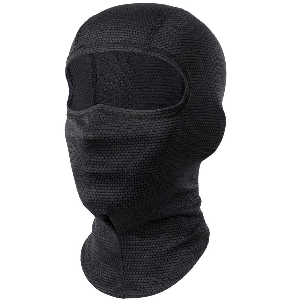 

Motorcycle Cooling Full Face Mask Summer Breathable Motorbike Riding Hood Neck Cover Motocross Cycling Helmet Headgear чёрный
