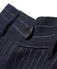 NOIRER Classic Wide Straight Slacks (Stripe Navy)