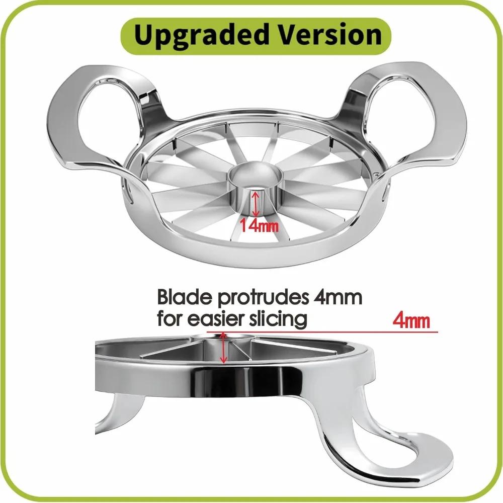 12-Blade Extra Large Apple Cutter Slicer,Stainless Steel Ultra-Sharp Fruit Corer Slicer Tools Kitchen Accessories