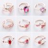 A Variety of Micro-set Crystal Zircon Ring Sweet and Elegant Ring Popular Jewelry