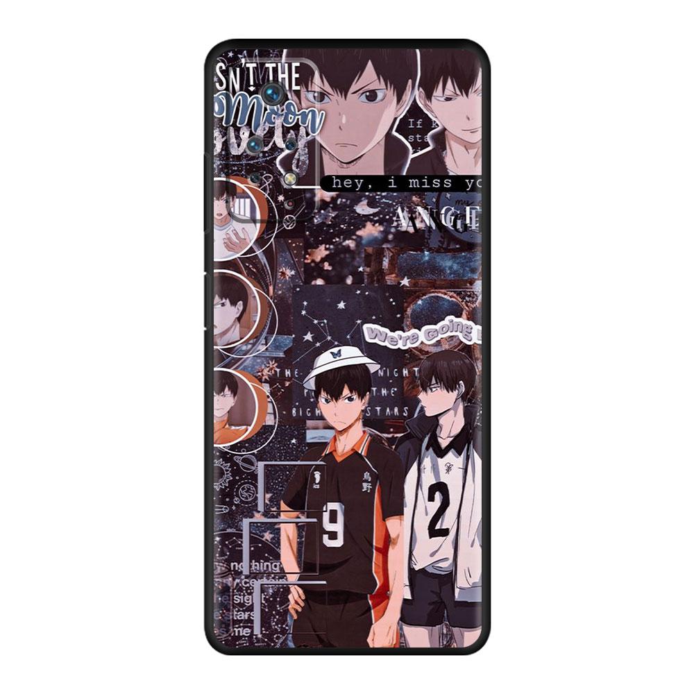 For Redmi Note 9A 10 9 8 9S 7 9T 9C K40 11 Pro K40S K50 8T Armor Para Celular Funda Haikyuu Volleyball Anime