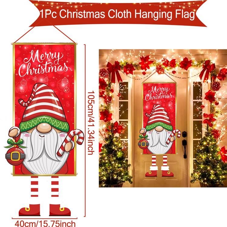Christmas Hanging Flag Merry Christmas Decorations For Home 2025 Navidad Kerst Natal Noel Xmas Tree Ornaments Supplies Decor