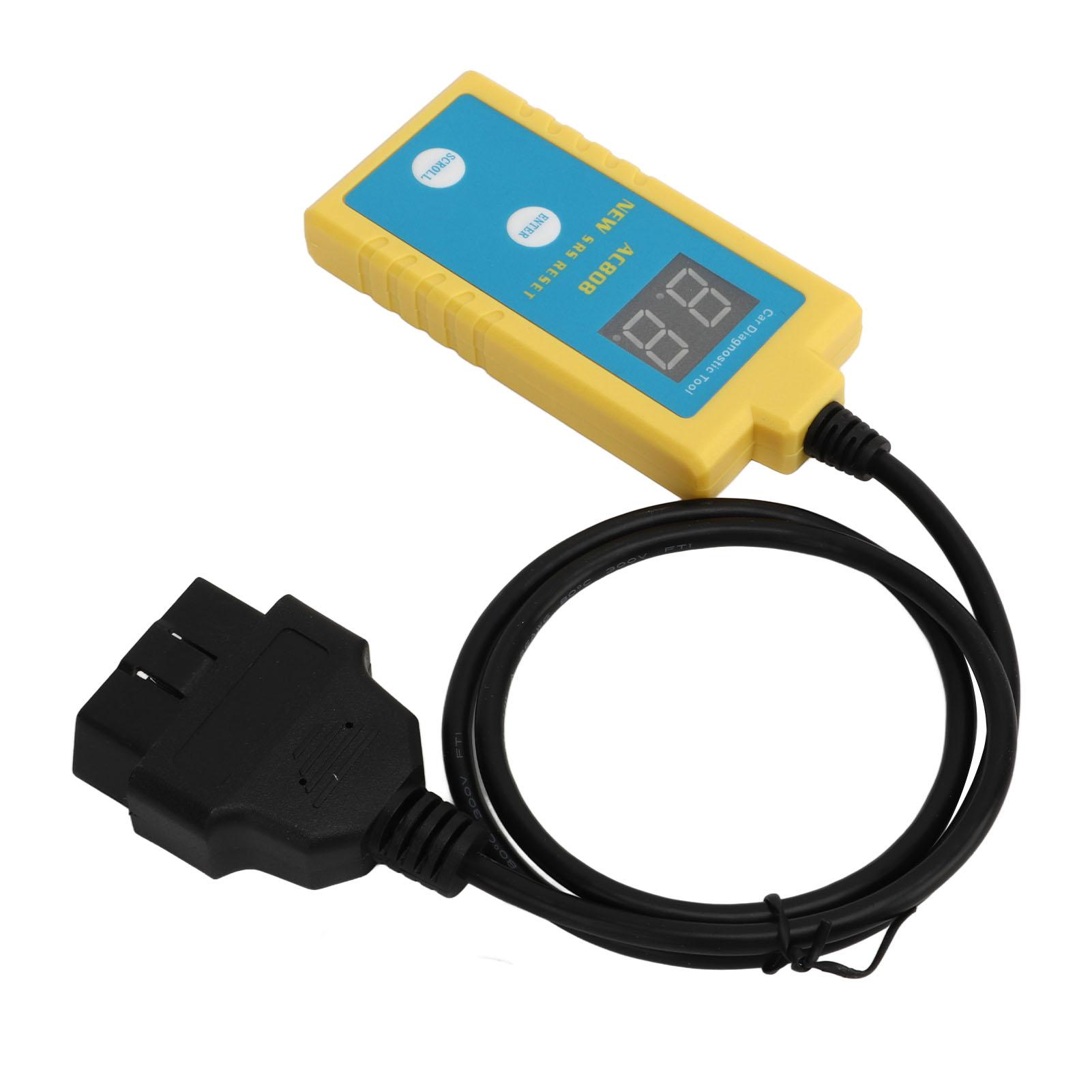 

SRS Reset Scanner with 20Pin Cable Accurate LCD Display Diagnostic Repair Tool Fit for E34 E38 Manufactured Between