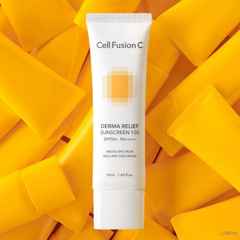 Cell Fusion C Derma Relief Sunscreen 100 SPF50+ PA++++ 50ml (+Free Gift)