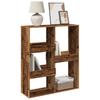 Room Divider with Antique Wood Look 100 X 33 X 115 Cm Engineered Wood
