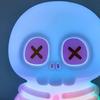 Skull Silicone Night Light with USB Charging Cute Spooky Bedside Lamp for Kids 2-Level Dimmable Soft Squeezable Fun Sensory Toy Lamp for Boys Girls