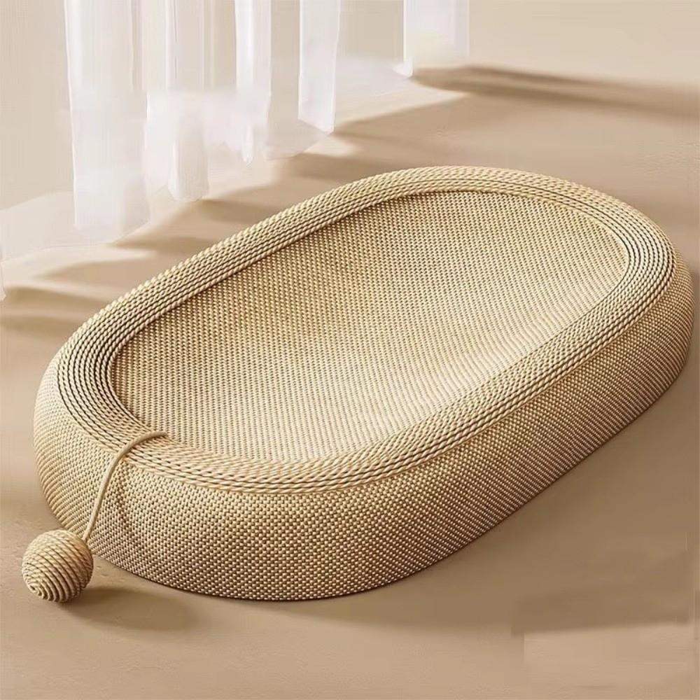 Wear-resistant Cat Paw Board Basin Oval Cat Claw Board Cat Scratching Bed  Sofa Protector