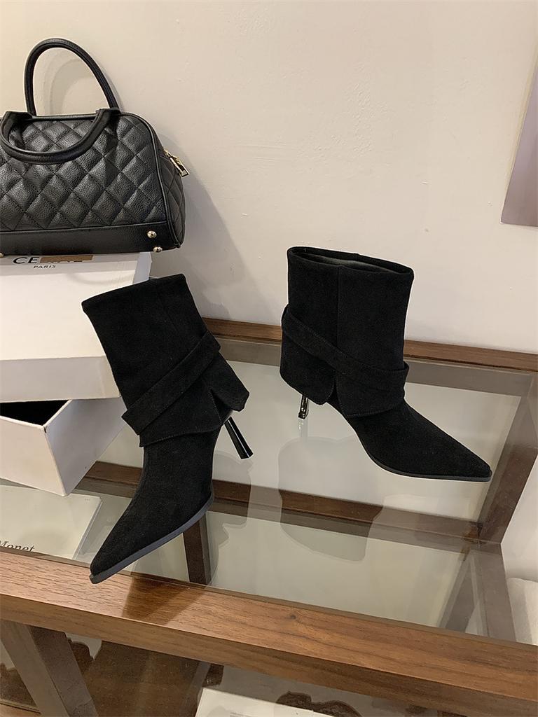 2025 stiletto high heel women's boots sizes 35-40