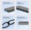 Multifunction 5 in 1 USB-C Docking Station with 4K HDTV USB3.0 5V Charging Aluminum Alloy Laptop & Phone Hub Adapter in Stock