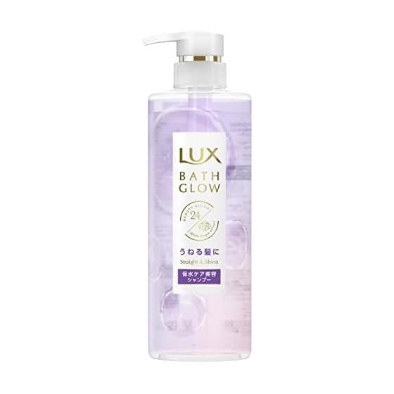 LUX Bath Glow Shampoo 490g Straight & Shine Waviness Correction Keratin Contains