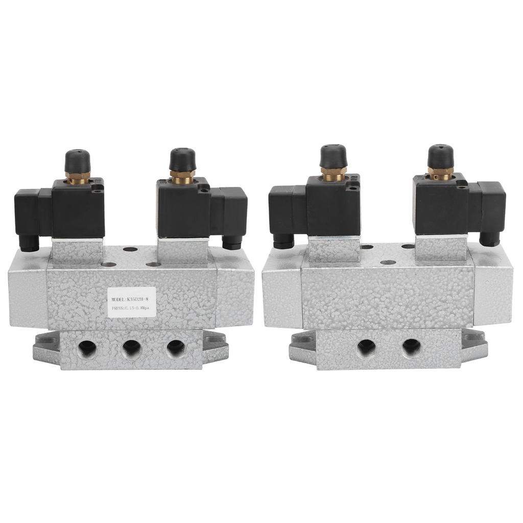 Pneumatic Solenoid Valve 3 Position 5 Way Electric Controller G1 4in K35D2H 8 8HzAC220V